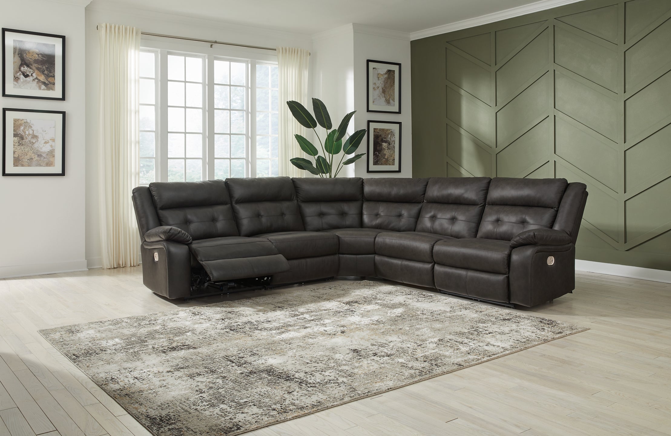 Mackie Pike 5-piece Power Reclining Sectional – Cadwell Furniture