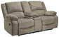 Draycoll DBL Rec Loveseat w/Console