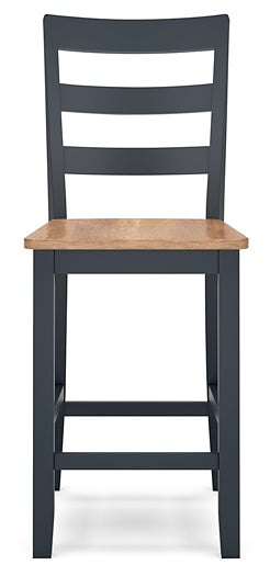 Gesthaven Counter Height Dining Table and 2 Barstools