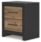 Vertani Twin Panel Bed with Nightstand