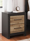 Vertani Twin Panel Bed with Nightstand