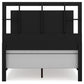 Covetown Full Panel Bed with Nightstand