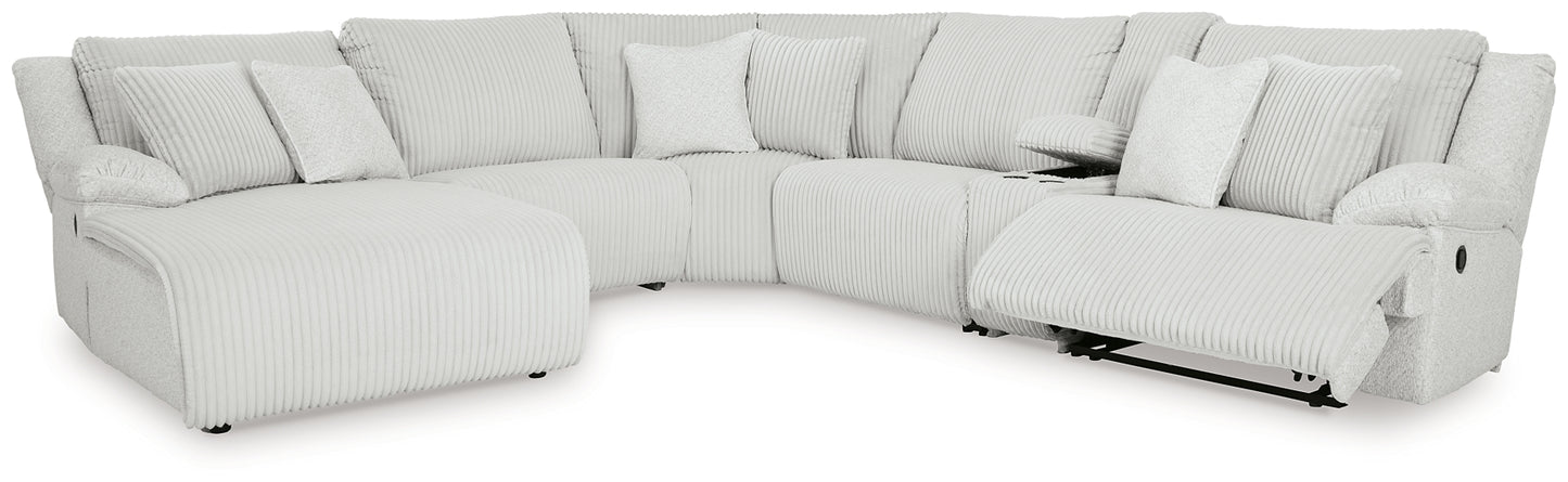 Top Tier 6-Piece Reclining Sectional with Chaise