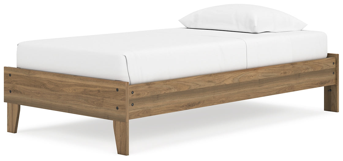 Deanlow Twin Platform Bed with Nightstand