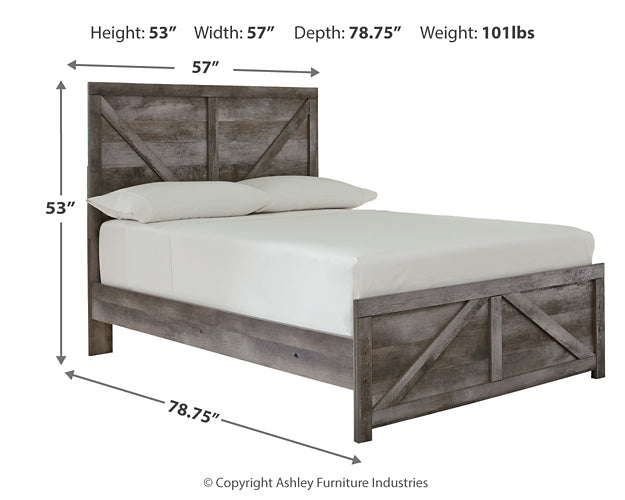 Wynnlow  Crossbuck Panel Bed