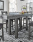 Myshanna Counter Height Dining Table and 4 Barstools and Bench